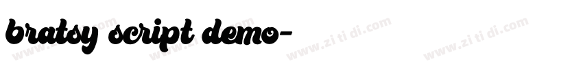 bratsy script demo字体转换